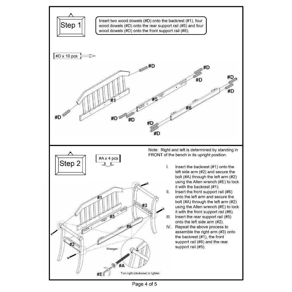 Derby Transitional Style Bench Dark Oak By Casagear Home FOA-CM-BN6681