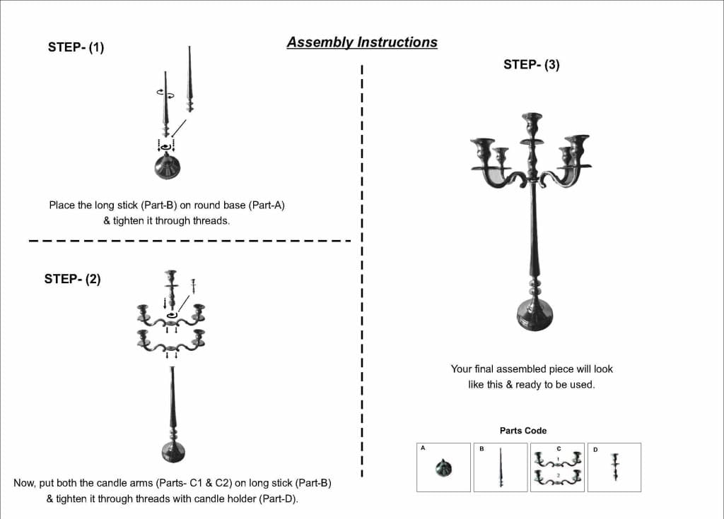 24 Inches Handcrafted 5 Arms Aluminum Candelabra in Traditional Style, Polished Silver Decorative Accessories Casagear Home 