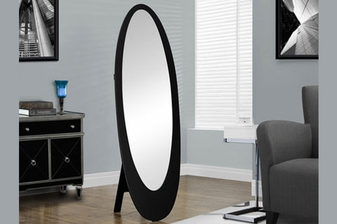 Contemporary Oval cheval mirror