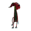 15 Inch Decorative Metal Dog Sculpture Multicolor By Benzara BM04287