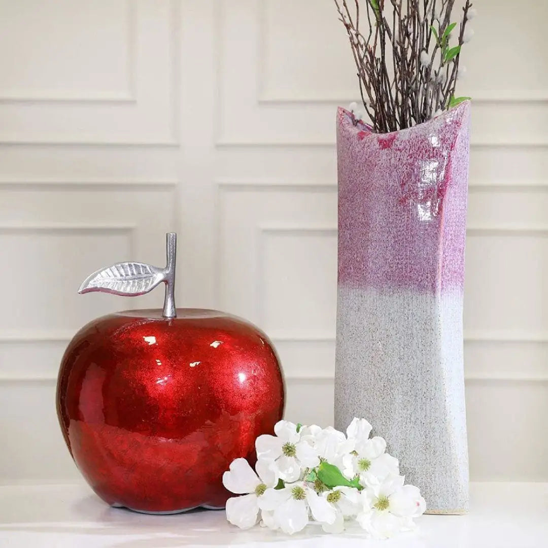 Aluminum Apple Accent Decor