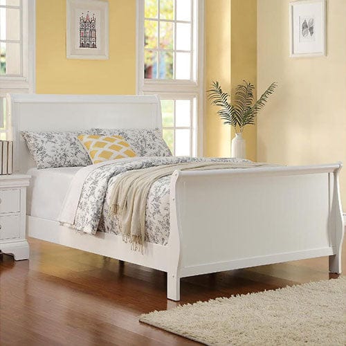 Spellbinding Clean Wooden Full Bed, White