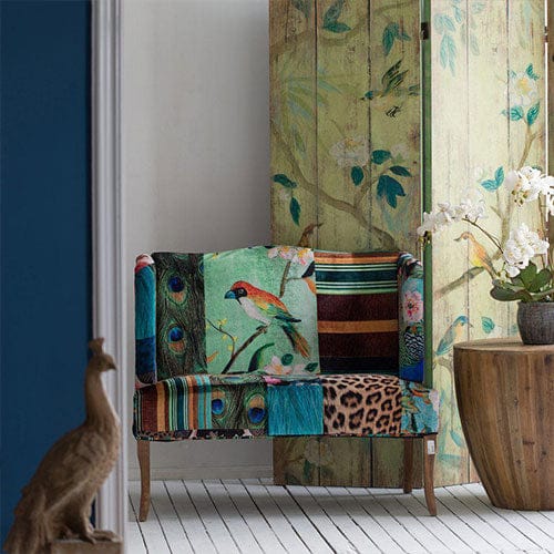 Vesta Bird Collage Print Settee