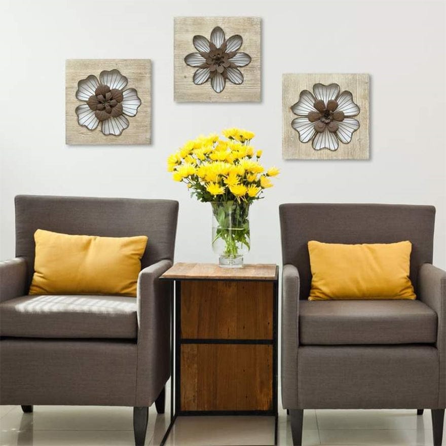 Rustic Flower Wall Decor