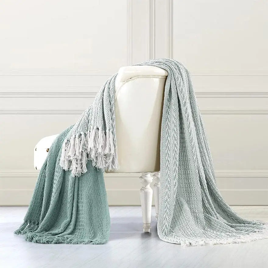 Latina Cotton Throw with Decorative Fringe The Urban Port