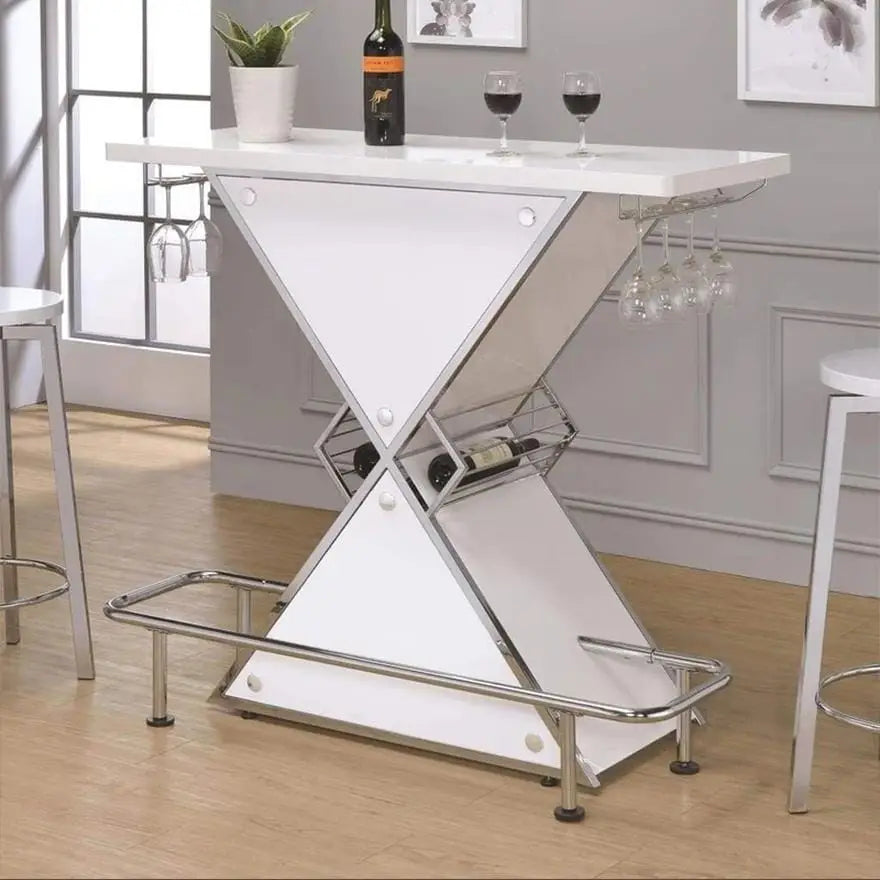 Contemporary Bar Unit with metal frame