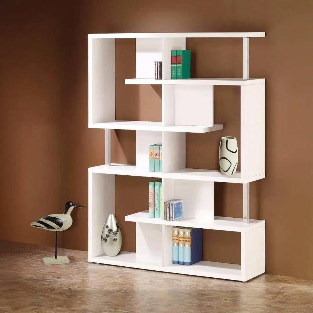 Splendid white bookcase