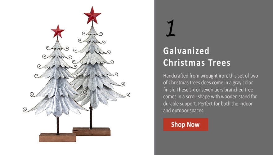 Homestead Christmas Galvanized Trees