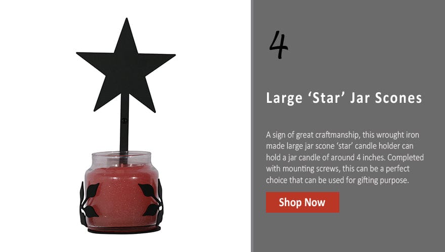 Star - Large Jar Sconce