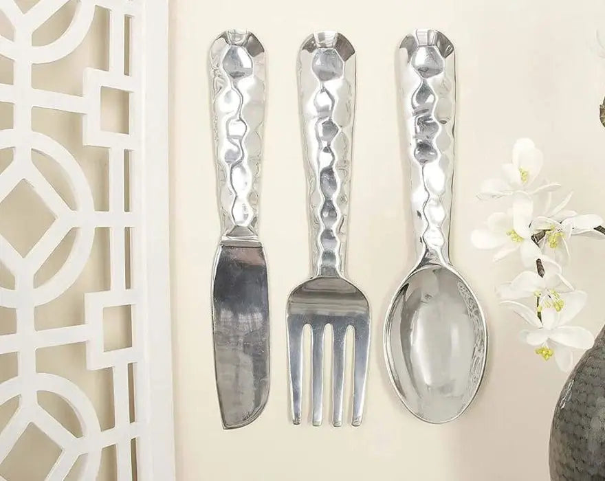 Artistic Cutlery Wall Decor In Metal