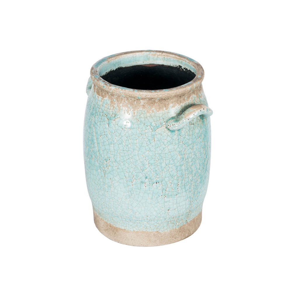 Pale Beautiful Ceramic Vase In Blue By Casagear Home ABH-1340