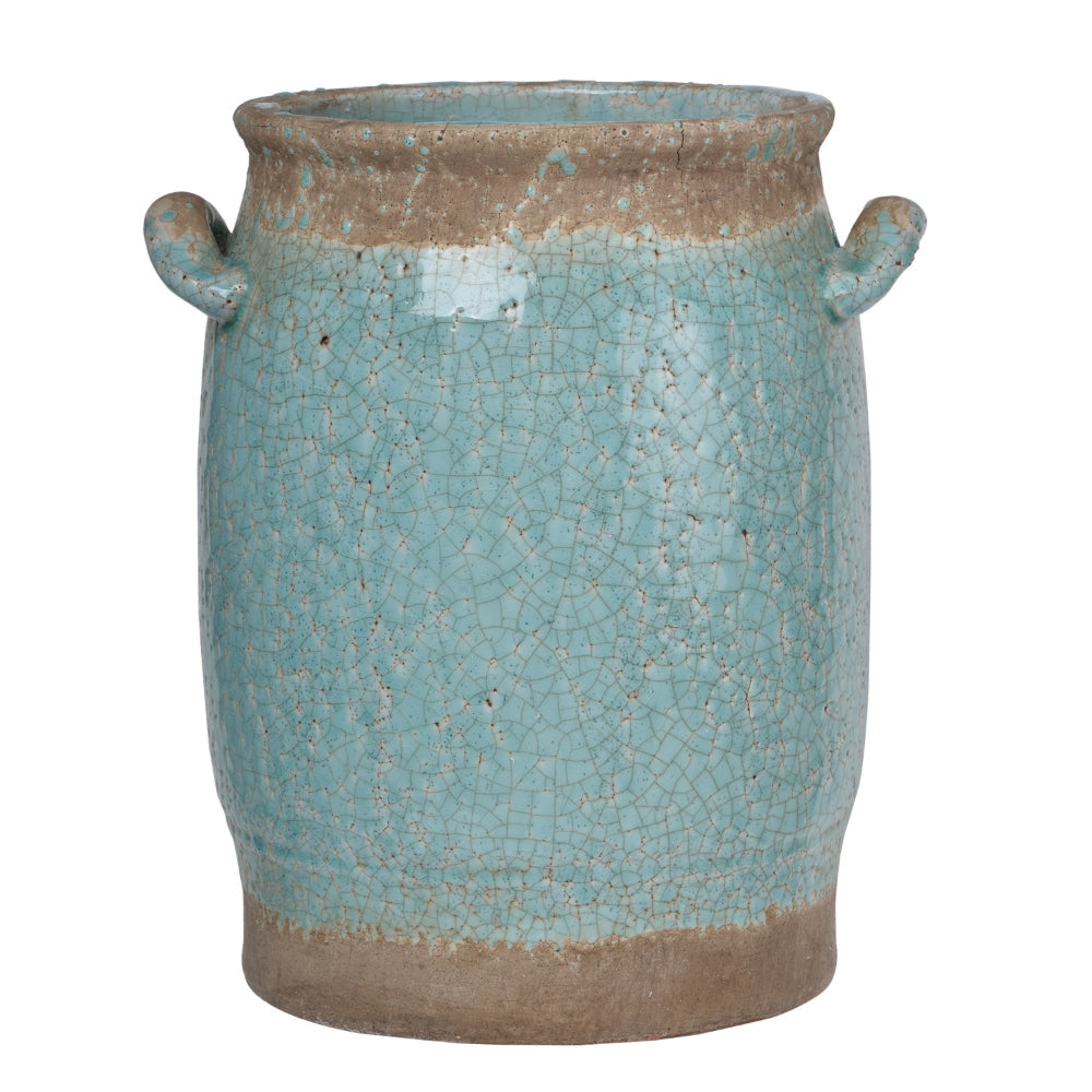 Pale Beautiful Ceramic Vase In Blue By Casagear Home ABH-1340