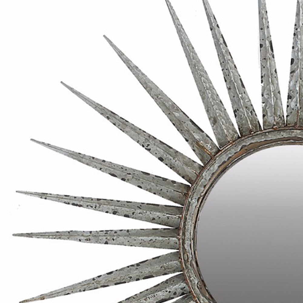 Distressed Sun inspired Mirror By Casagear Home ABH-32892