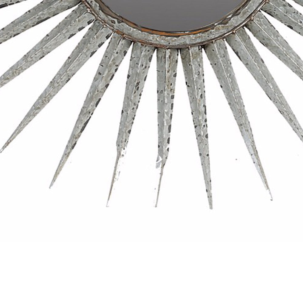 Distressed Sun inspired Mirror By Casagear Home ABH-32892