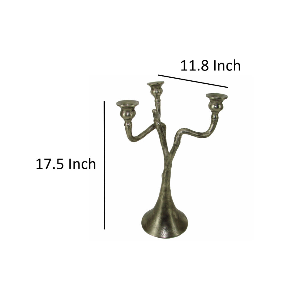 Playfully Eccentric Stavros Aluminum Candle Holder By Casagear Home ABH-35930