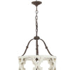 Joliette 4-Light Wood Chandelier White By Casagear Home ABH-40116