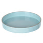 Beautiful Mimosa Round Tray Powder Blue By Casagear Home ABH-42537-TURQ