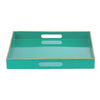 Mimosa Square Tray With Cutout Handles Green By Casagear Home ABH-42541