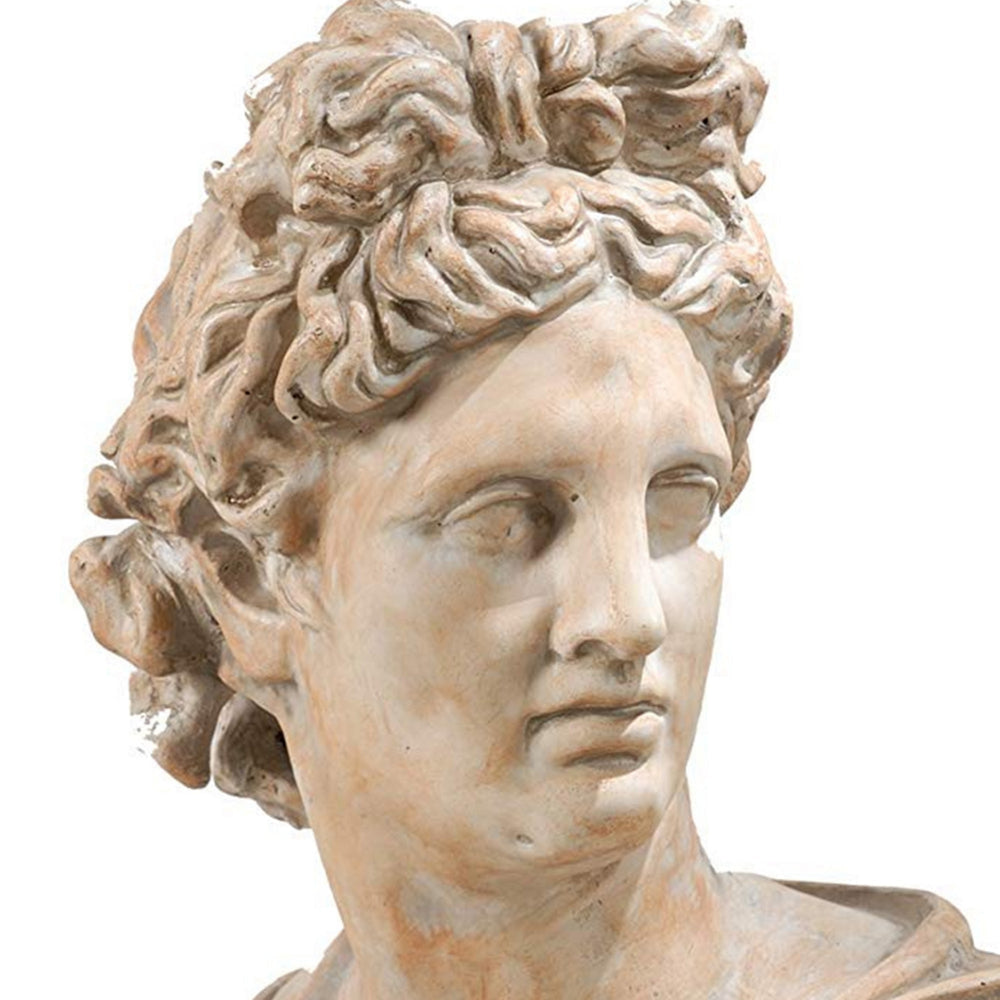 Antiquely Composed Placidia Bust Statue By Casagear Home ABH-74715