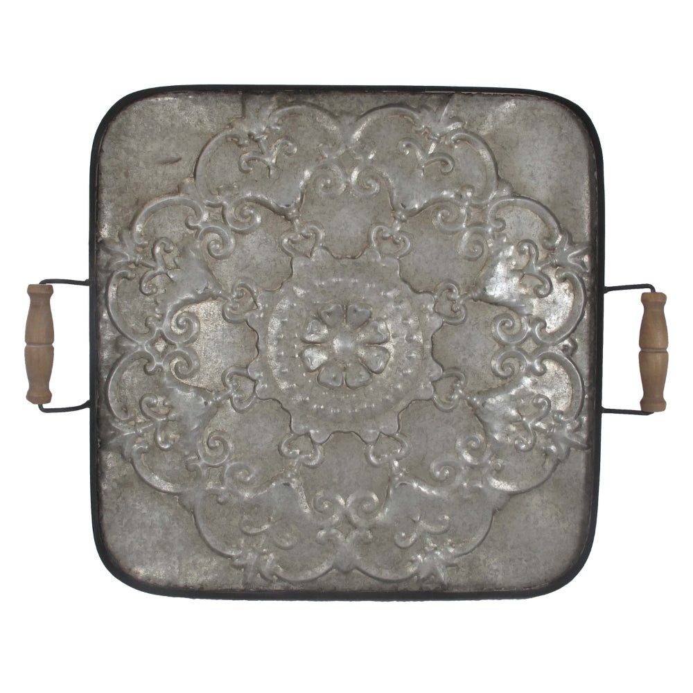 Classic Fashioned Ravello Tray Square By Casagear Home ABH-AV42508