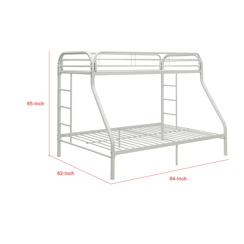 Tritan Twin XL/Queen Bunk Bed White By Casagear Home AMF-02052WH