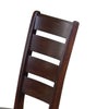 Leather Upholstered Wooden Side Chairs With Ladder Back Brown & Black (Set of 2) AMF-04624