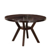 Round Wooden Dining Table Espresso Brown By Casagear Home AMF-16250