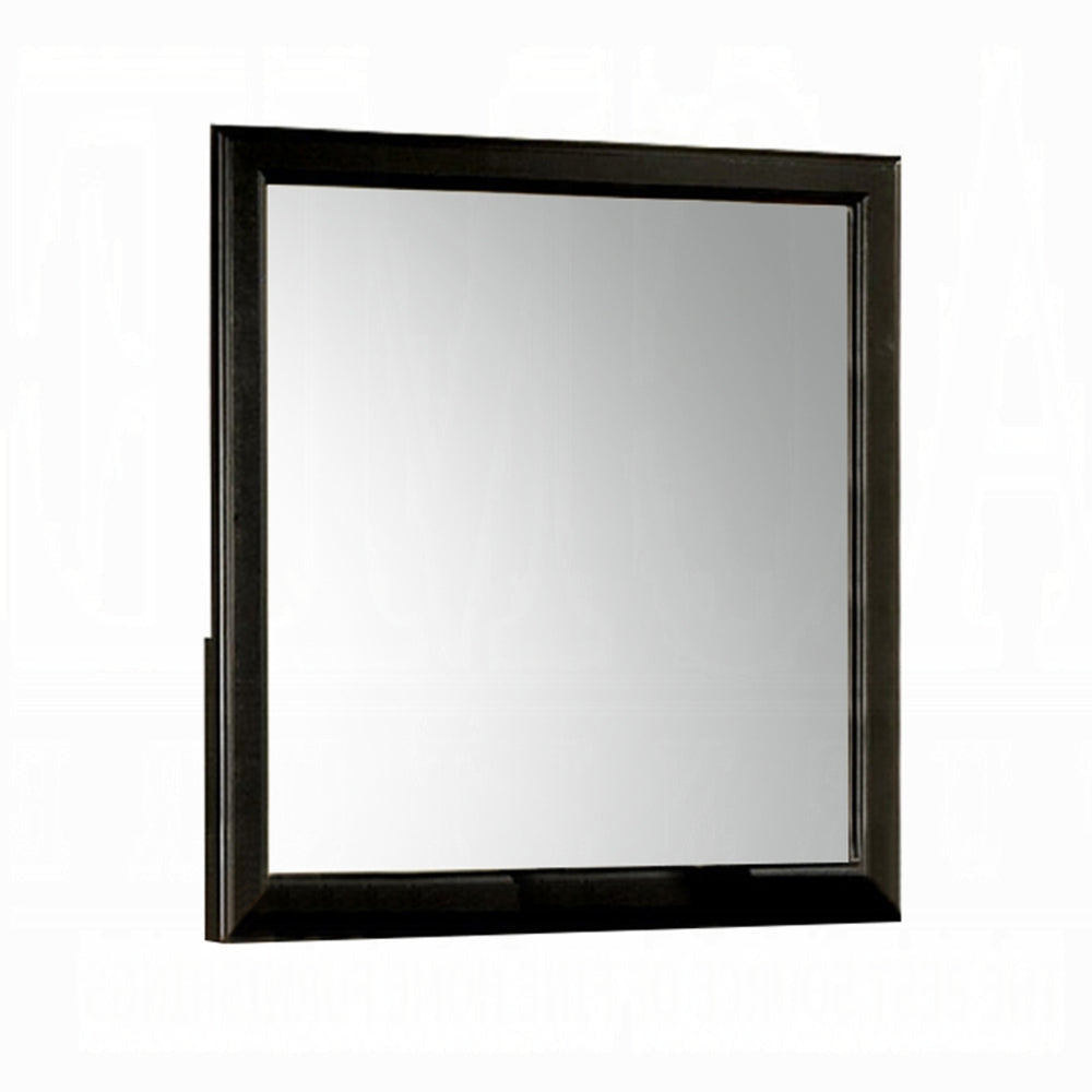 Wooden Frame Mirror Black - ACME AMF-19504