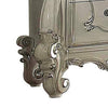 Two Drawers Wooden Nightstand with Carved Details Bone White AMF-21133