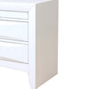 Contemporary 3 Drawer Wood Nightstand By Ireland White AMF-21704