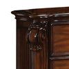 Traditional Style Wooden Nightstand with Two Drawers Cherry Brown AMF-22003