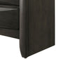 2 Drawer Wooden Nightstand with 1 Pull Out Tray Gray AMF-22704