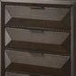 Wooden Chest with Dramatic Beveled Drawer Fronts Espresso Brown By Casagear Home AMF-22876