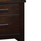 Wooden Nightstand with Two Drawers Mahogany Brown AMF-23373