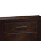 Wooden Nightstand with Two Drawers Mahogany Brown AMF-23373