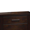 Wooden Nightstand with Two Drawers Mahogany Brown AMF-23373