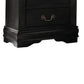 Wooden Nightstand with Two Drawers Black AMF-23733