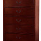 Five Drawers Traditional Style Wooden Chest Cherry AMF-23756