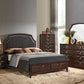 Transitional Style Wood Nightstand with 2 Drawers Espresso Brown AMF-24573