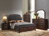 Transitional Style Wood Nightstand with 2 Drawers Espresso Brown AMF-24573