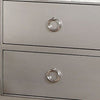 Two Drawer Nightstand With Mirror Insert Front Trim Platinum AMF-24843