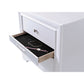 Stylish 3 Drawers Wood Nightstand By Naima White AMF-25773