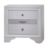 Stylish 3 Drawers Wood Nightstand By Naima White AMF-25773