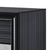 Two Tone Wooden Nightstand With Three Drawers Black And Silver AMF-25903