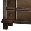 Three Drawer Nightstand With Round Knobs Side Metal Glide In Weathered Oak Finish - ACME AMF-26113