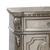 Wood Top Nightstand With One Drawer And Two Door Shelf Antique Champagne AMF-26935