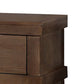 Two Drawer Nightstand With Metal Handle Antique Oak AMF-30613