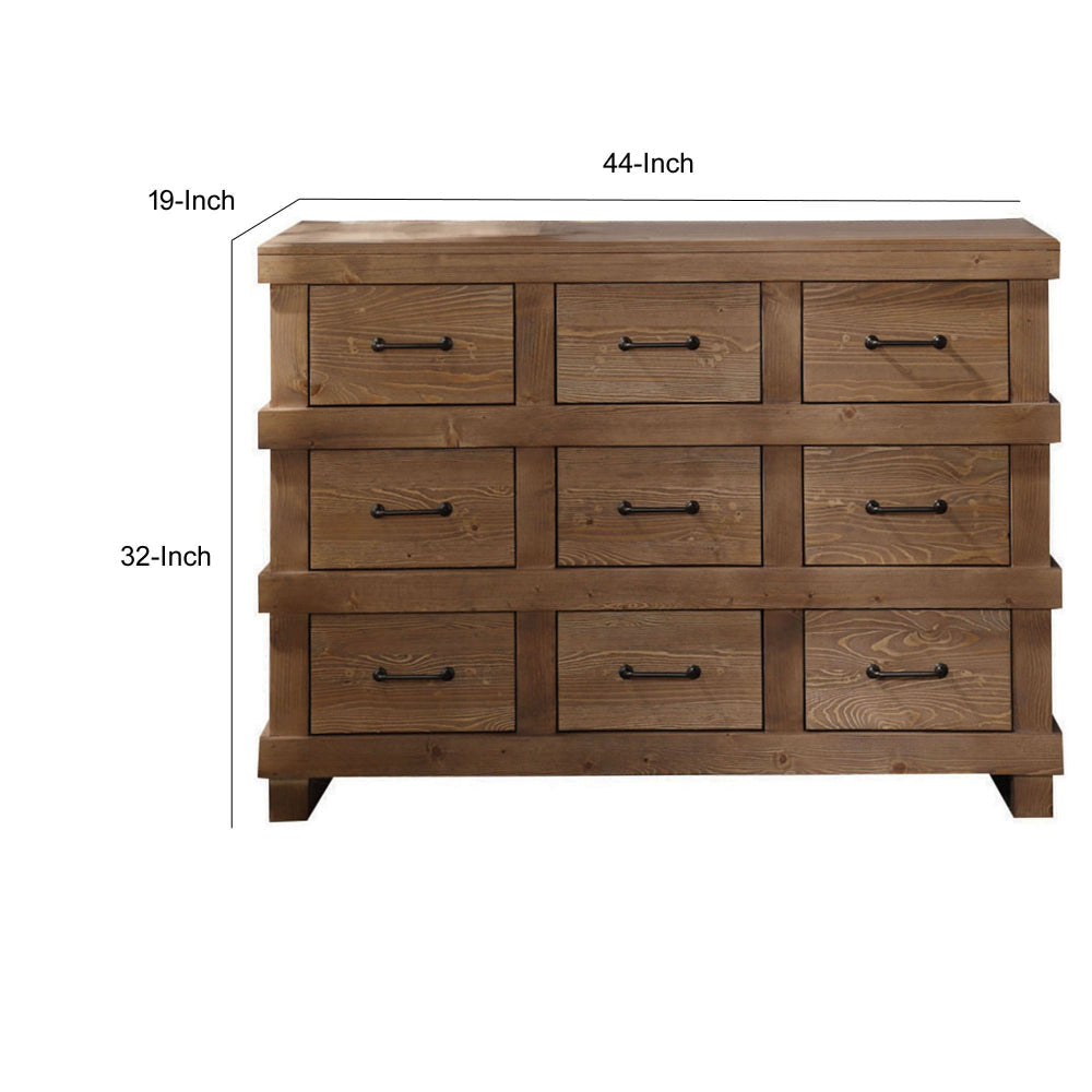 Capacious Wooden Dresser Antique Oak By ACME AMF-30614