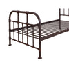 Metal Twin Bed with Pipe Design Structure Antique Bronze By Casagear Home AMF-30730T