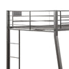 Metal Full XL/Queen Bunk Bed Black Sand By Casagear Home AMF-38005